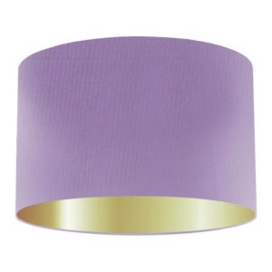 Petal Silk Drum Lampshade With Gold Lining