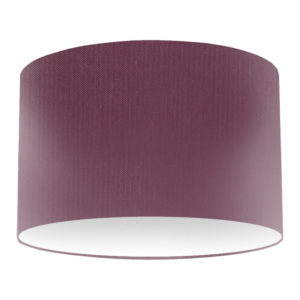 Plum Silk Drum Lampshade