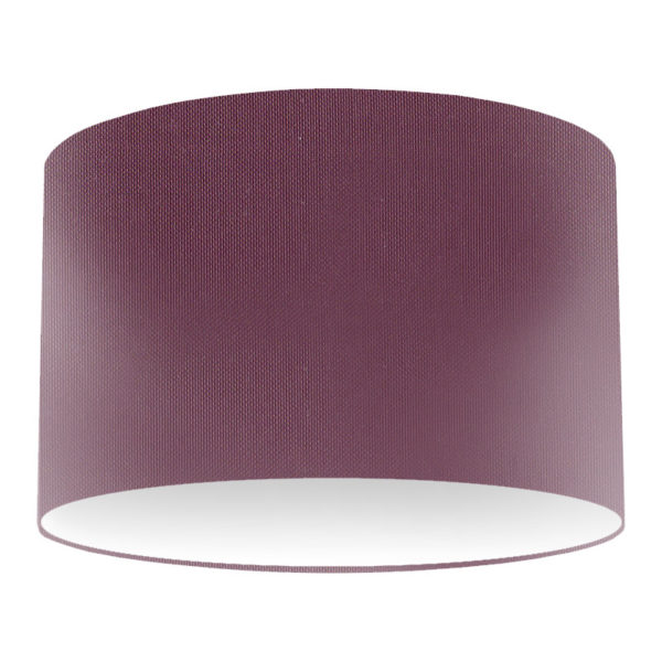 Plum Silk Drum Lampshade