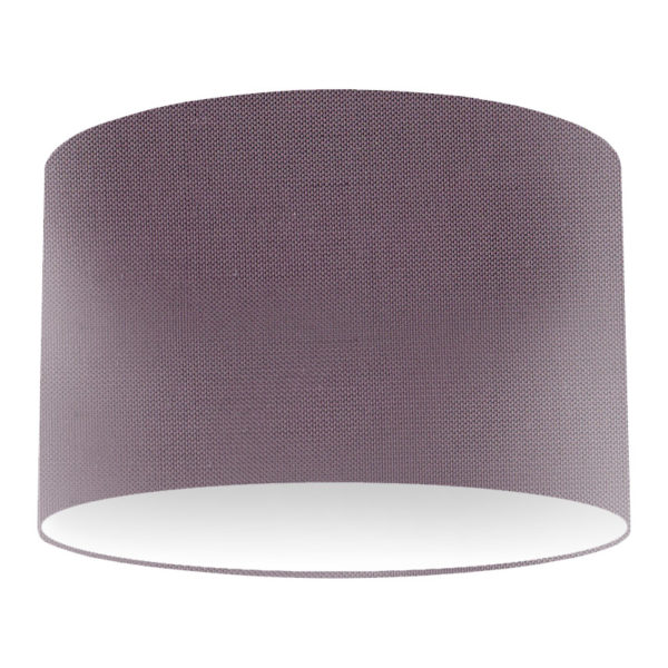 Prune Silk Drum Lampshade