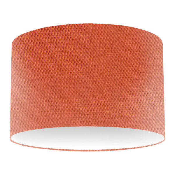 Pumpkin Silk Drum Lampshade