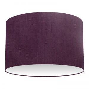 Purple Cotton Drum Lampshade