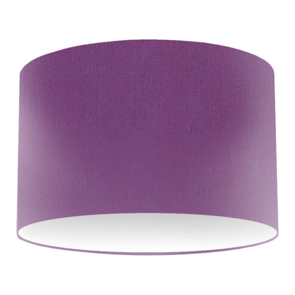 Purple Silk Drum Lampshade
