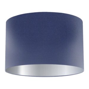 Regatta Silk Drum Lampshade with Silver Lining