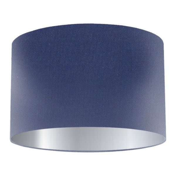 Regatta Silk Drum Lampshade with Silver Lining