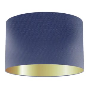 Regatta Silk Drum Lampshade with Gold Lining