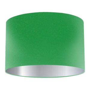 Regent Silk Drum Lampshade with Silver Lining