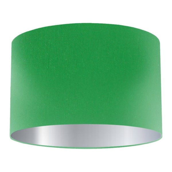 Regent Silk Drum Lampshade with Silver Lining