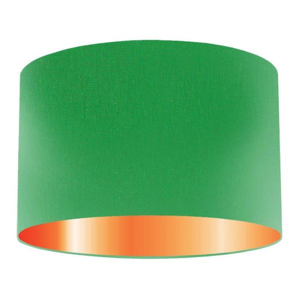 Regent Silk Drum Lampshade With Copper Lining