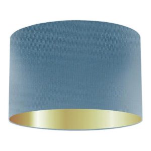 Rivera Silk Drum Lampshade With Gold Lining