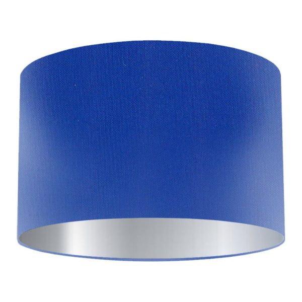 Royal Silk Drum Lampshade with Silver Lining