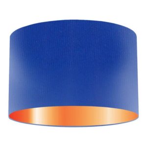 Royal Silk Drum Lampshade With Copper Lining