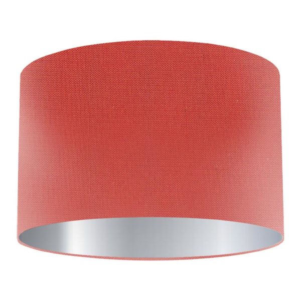 Satsuma Silk Drum Lampshade with Silver Lining