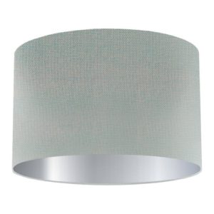 Stardust Silk Drum Lampshade with Silver Lining