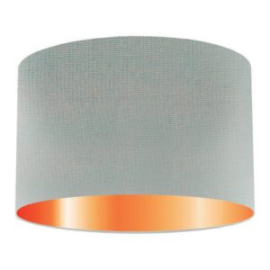 Stardust Silk Drum Lampshade With Copper Lining