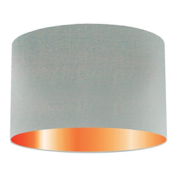 Stardust Silk Drum Lampshade With Copper Lining