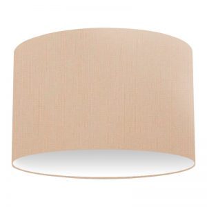 Salmon Cotton Drum Lampshade