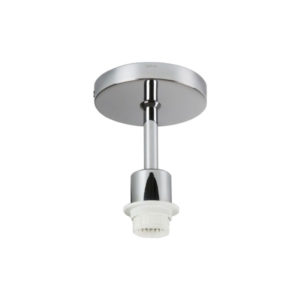 Polished Chrome Single Light Semi-Flush Suspension