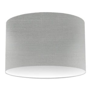 Silver Silk Drum Lampshade
