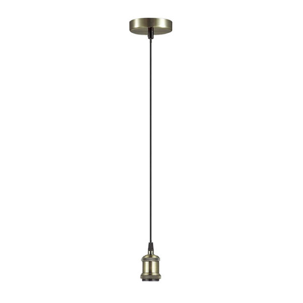 Antique Brass Single Light Suspension