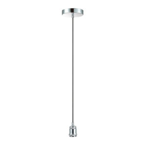 Chrome/Black Single Light Suspension
