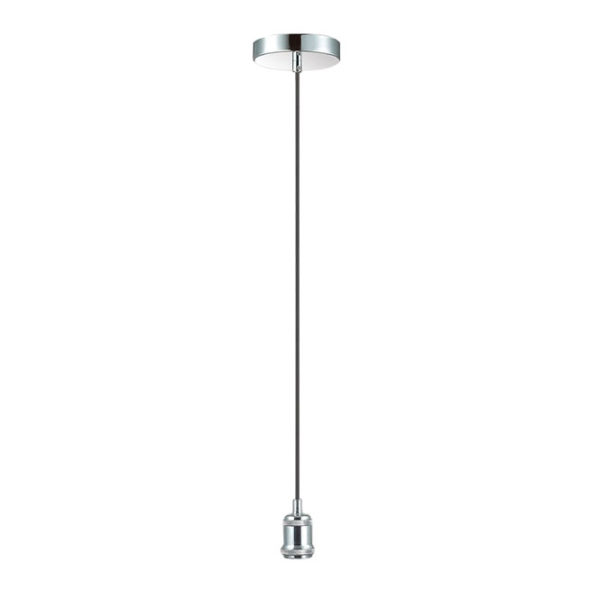 Chrome/Black Single Light Suspension