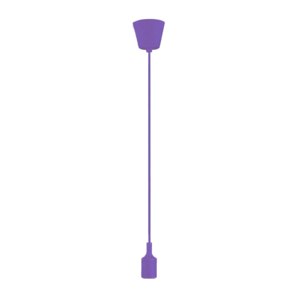 Purple Single Light Suspension
