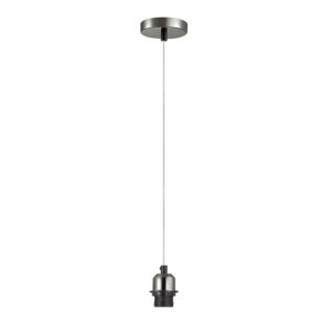 Black/Chrome Single Light Suspension
