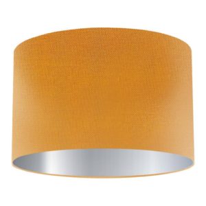 Tangiers Silk Drum Lampshade with Silver Lining