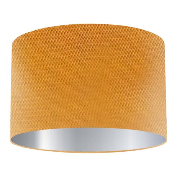 Tangiers Silk Drum Lampshade with Silver Lining
