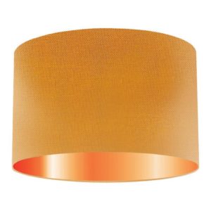 Tangiers Silk Drum Lampshade With Copper Lining