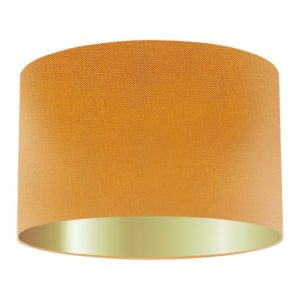 Tangiers Silk Drum Lampshade with Gold Lining