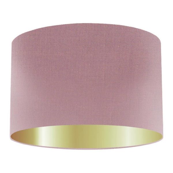 Twilight Silk Drum Lampshade with Gold Lining