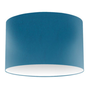 Turquoise Silk Drum Lampshade