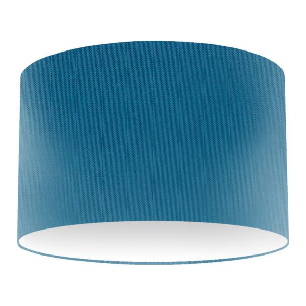 Turquoise Silk Drum Lampshade