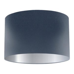 Wilhelm Silk Drum Lampshade with Silver Lining