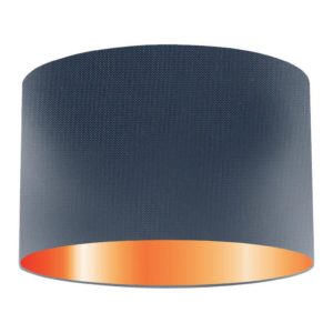 Wilhelm Silk Drum Lampshade With Copper Lining