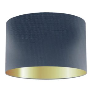 Wilhelm Silk Drum Lampshade with Gold Lining