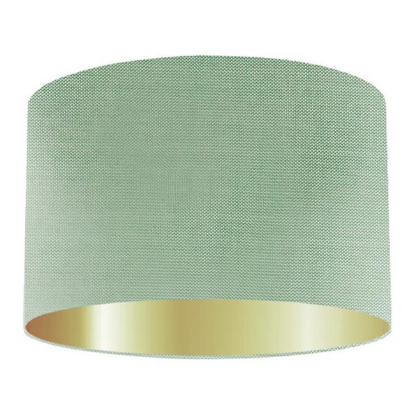 Willow Silk Drum Lampshade with Gold Lining
