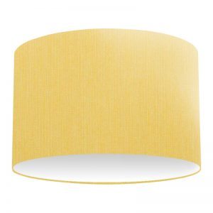 Yellow Cotton Drum Lampshade