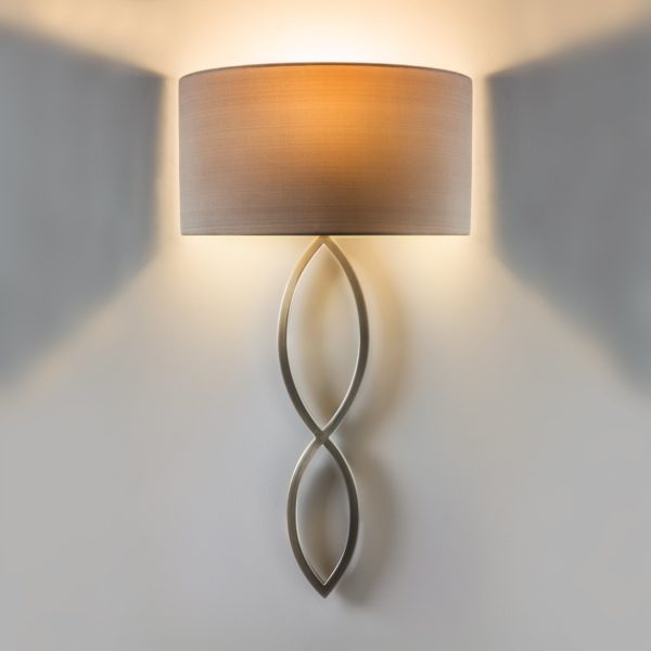 Caserta Wall Light Matt Nickel