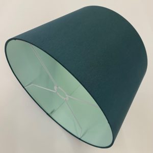 Dark Green with Light Green French Drum Lampshade