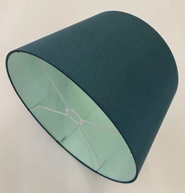Dark Green with Light Green French Drum Lampshade