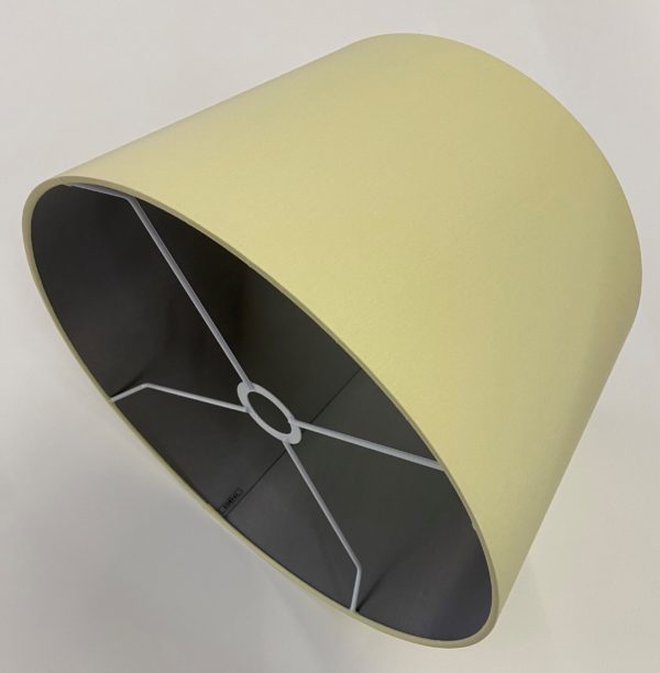 Honey with Silver Grey French Drum Lampshade