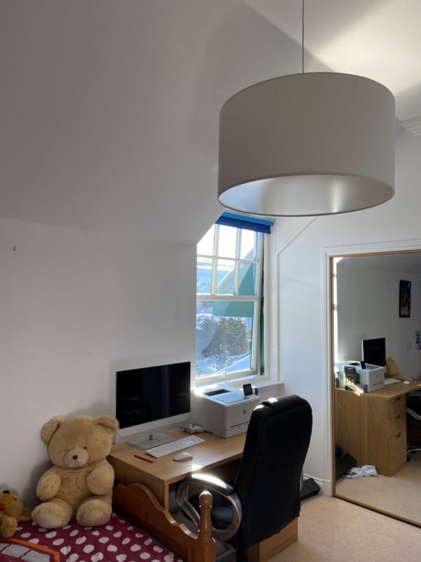 Natural Cotton Drum Lampshade - Image 2