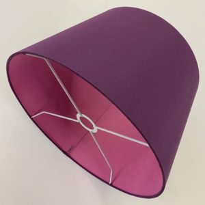 Purple with Orchid French Drum Lampshade