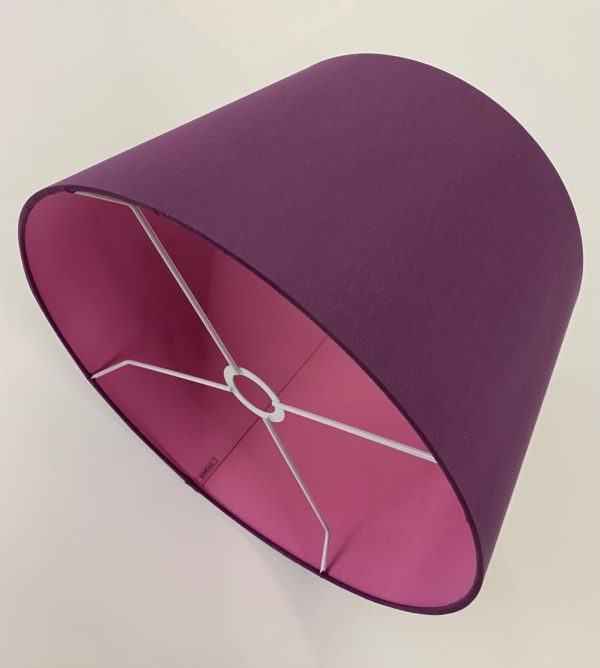 Purple with Orchid French Drum Lampshade
