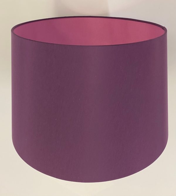 Purple with Orchid French Drum Lampshade