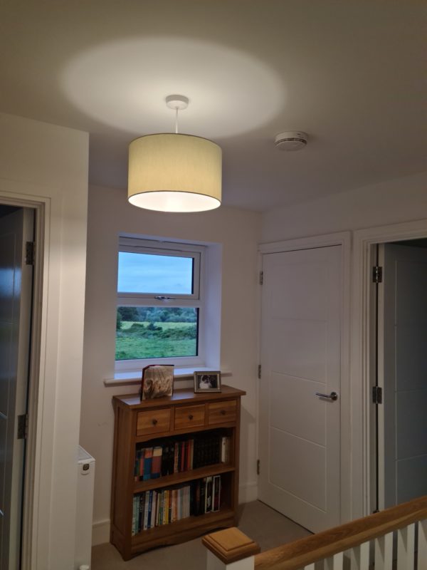 Sage Cotton Drum Lampshade - Image 3