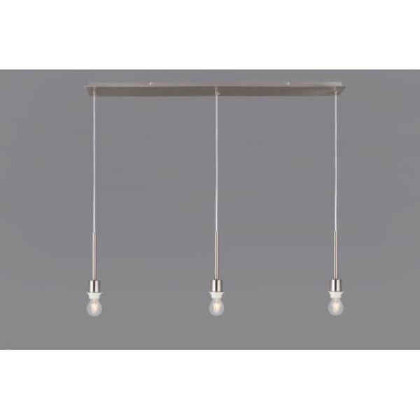 3 Light Linear Pendant Satin Nickel